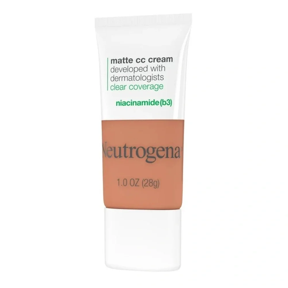 Neutrogena Clear Coverage Flawless Matte CC Cream- Ginger, NEW